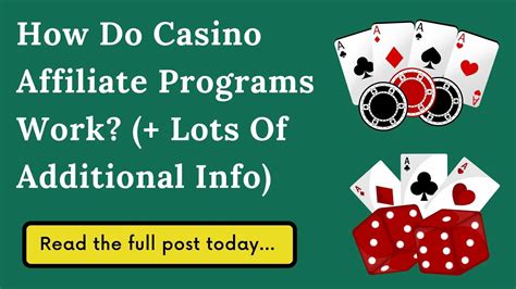 how do casino affiliate programs work